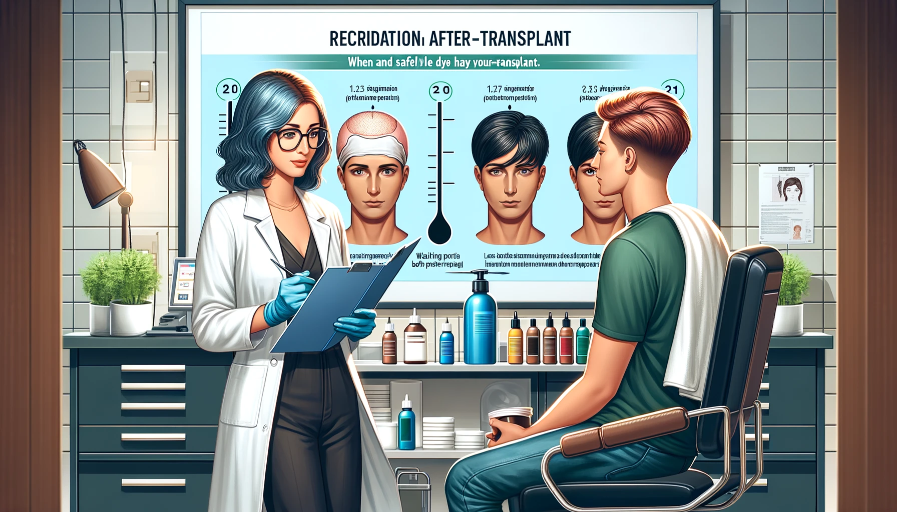 Saç Ekimi Sonrası Boyama - Berna Hair Clinic